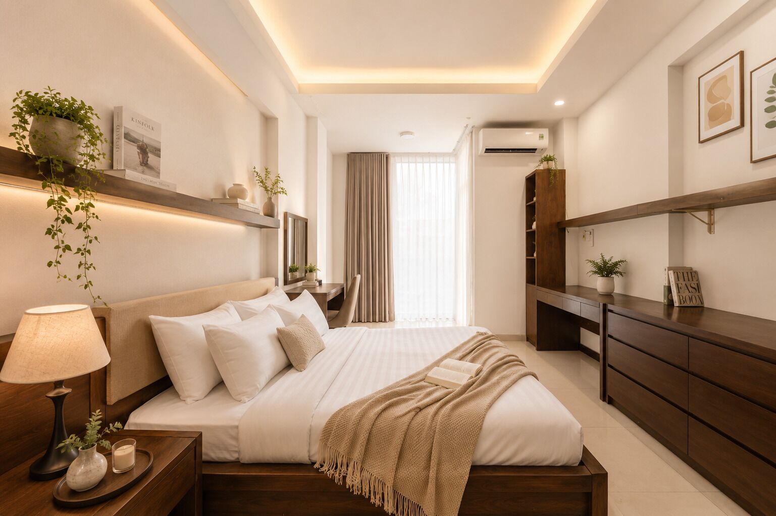 Junior Apartment, City View | Desk, laptop workspace, blackout drapes, soundproofing