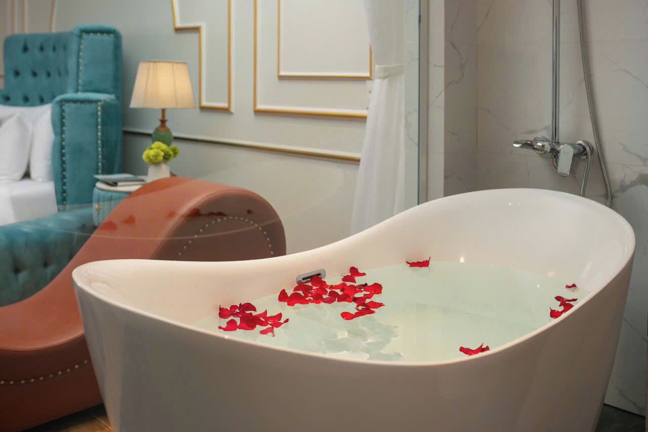 Luxe tweepersoonskamer | Badkamer