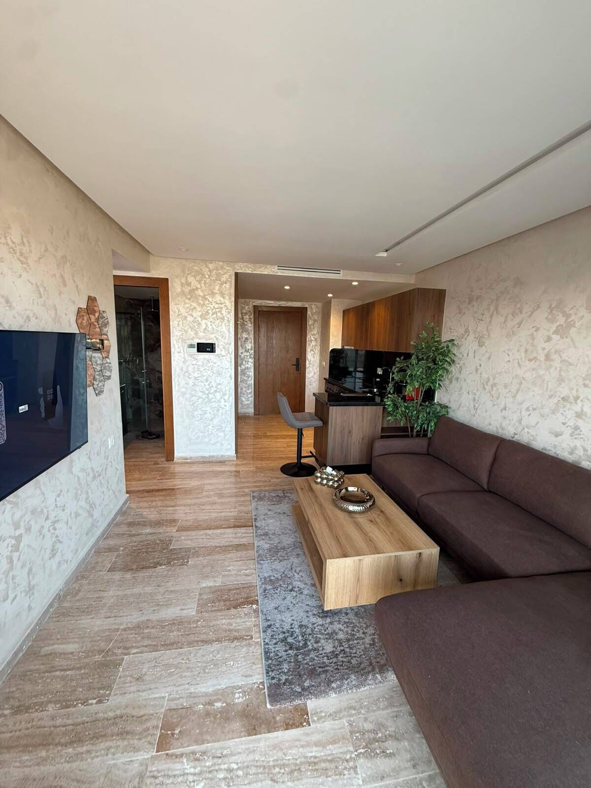 Luxury Studio, Balcony, City View | Living area
