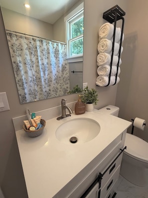 Bathroom - Charming Historic LeClaire Home, 3BR + 2BA, Sleeps 8 (Edwardsville)