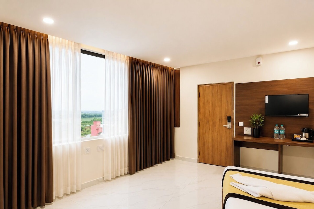 Quarto casal executivo, vista para a cidade | Parte interna