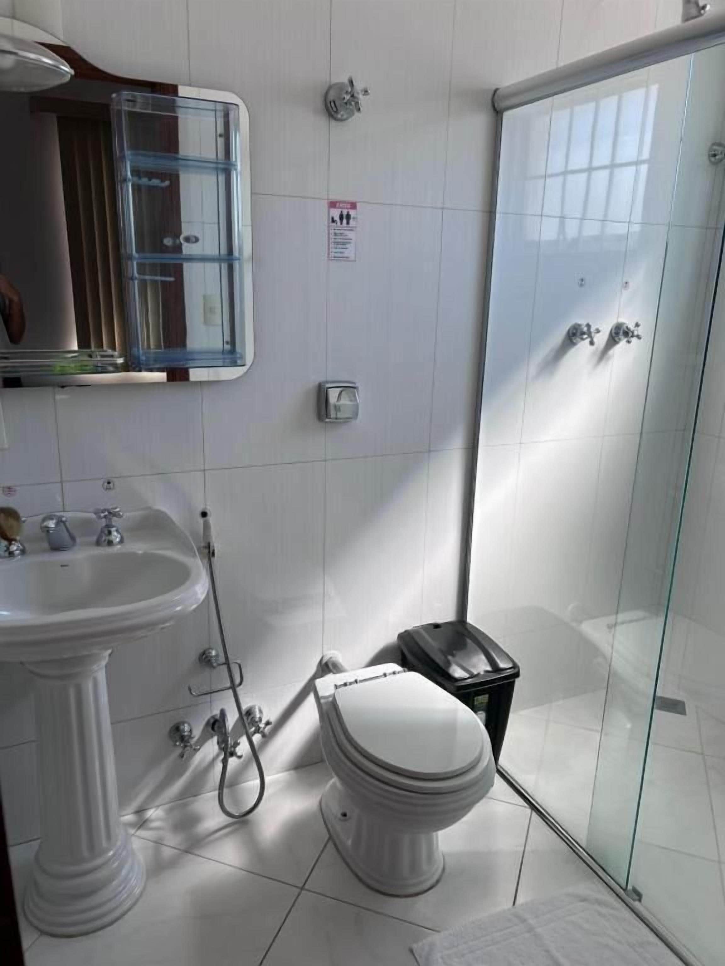 Double or Twin Room, Balcony | Bathroom | Shower, hair dryer, towels, soap