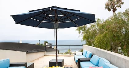 The Bluffside Torrey Pines Beach House, a stunning white water view home.
