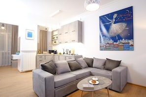 Signature Apartment, Balcony, Courtyard View | Living area - BB Residence Sololaki (T'bilisi)