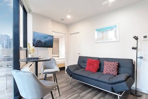 Living area - Banque Nook Cosy Southbank Stay near Crown and Yarra (Southbank)