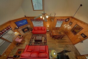 Living area - Bear Creek Ridge Cabin Rental (Wears Valley)