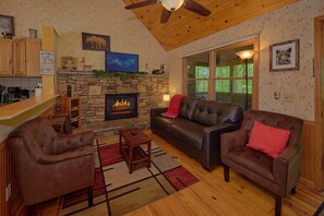 Living area - Way to Go Cabin Rental (Wears Valley)
