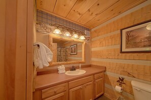 Bathroom - Creek Song Cabin Rental (Wears Valley)