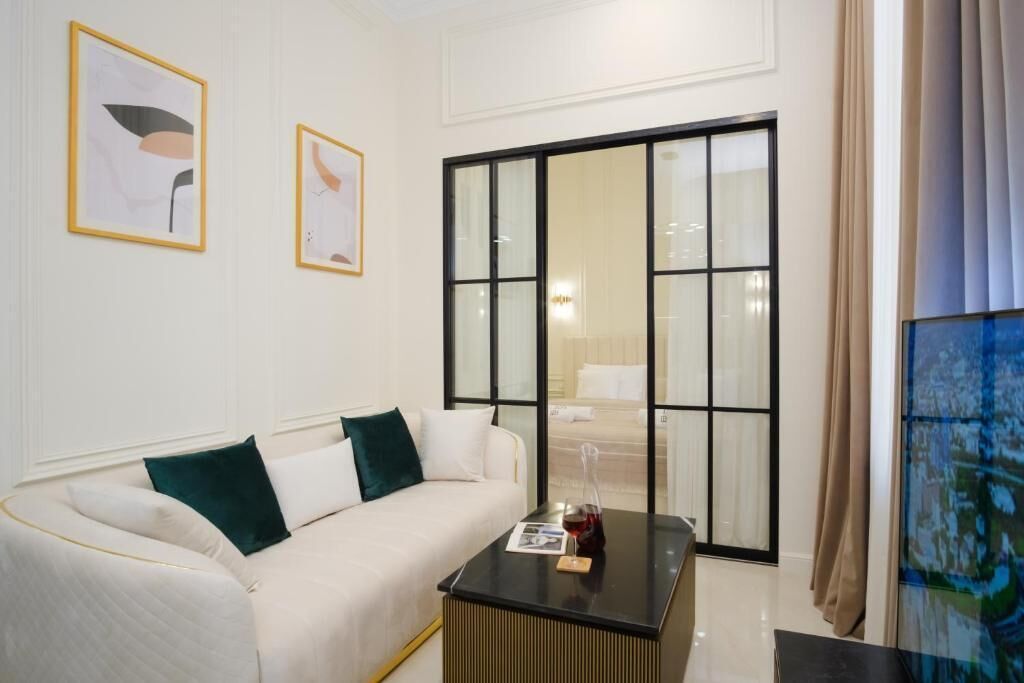 Signature-Apartment, Balkon, Stadtblick