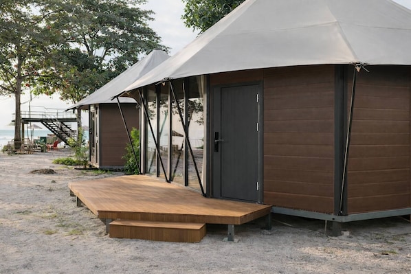 Chambre, 1 chambre, patio | Extérieur