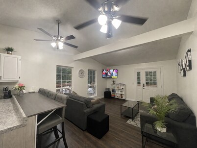 Newly renovated 3-bedroom house in the woods, near Bloomington.