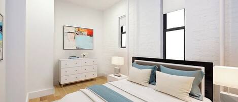 2 bedrooms, iron/ironing board, internet, bed sheets