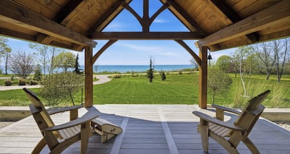Welcome to The Sunset Lakehouse, a private waterfront retreat where modern farmhouse design meets the natural beauty of Prince Edward County.