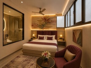 Desk, laptop workspace, soundproofing, iron/ironing board - Purple Martin by AVSA Stayz (Amritsar)
