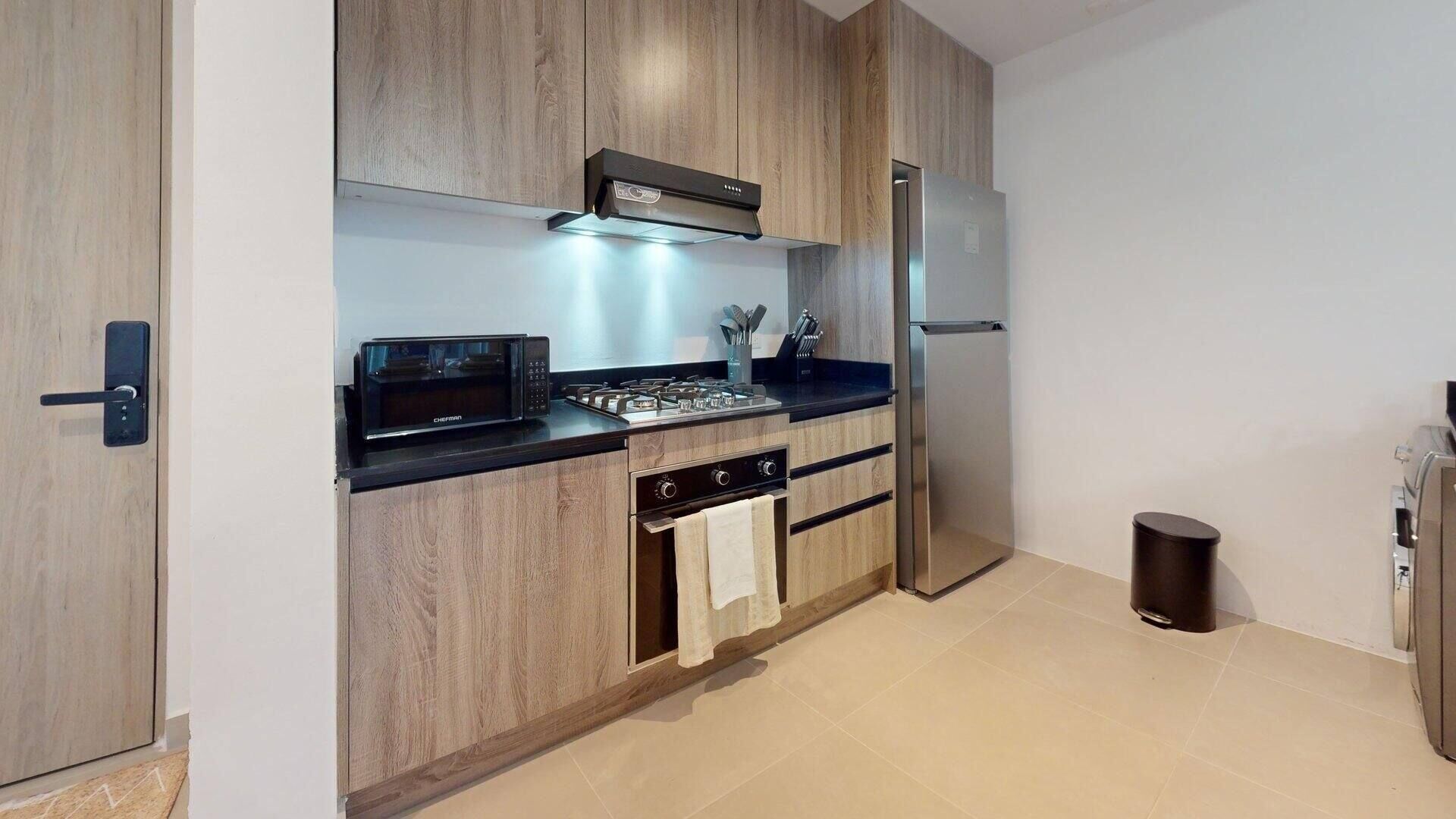 Appartement luxueux, balcon, vue sur le jardin | Cuisine privée