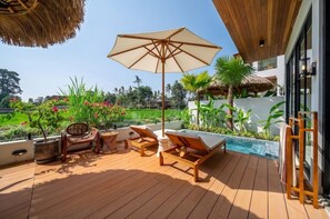 Terrace/patio - Tranquil 2BR Villa in Ubud • Pool • Patio • Garden (Gianyar Regency)
