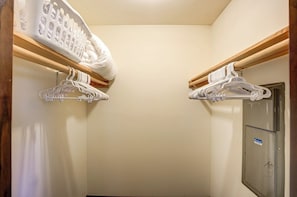 Organize in style with our walk-in closet - Pet-Friendly Corner Apt with Laundry & AC (Milwaukee)