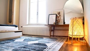 Desk, iron/ironing board, travel crib, WiFi