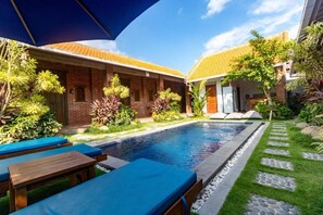 Superior Double Room, Pool View | View from room - Pondok Juli Canggu (Canggu, Badung)