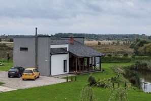 Unclassified image, 3 of 19, button - Rustic 2BR Cozy Country House Near Riga: Private Sauna, Hot Tub, AC & Nature (Pulkarne)