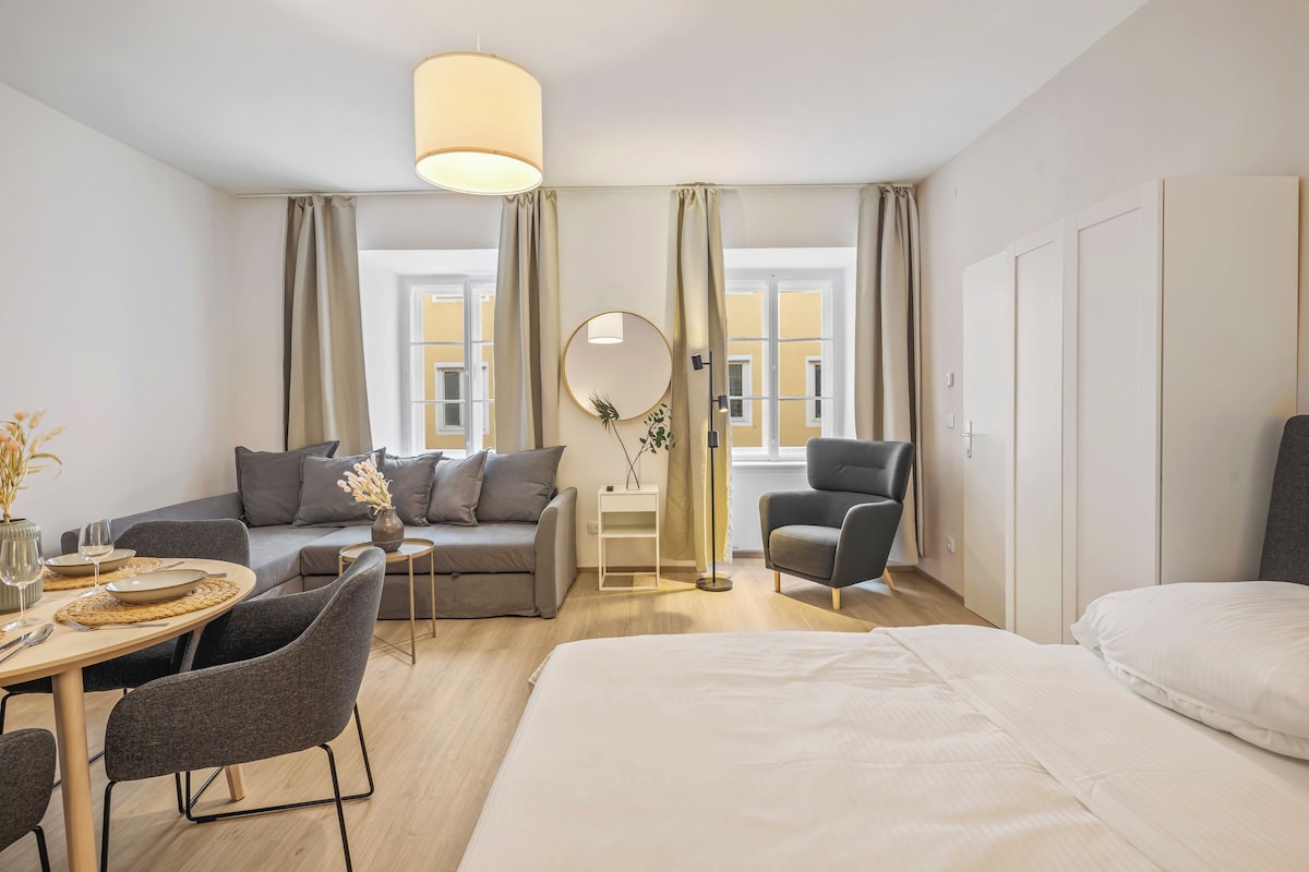 Superior appartement, uitzicht op de binnenplaats | Een strijkplank/strijkijzer, babybedden (toeslag), gratis wifi