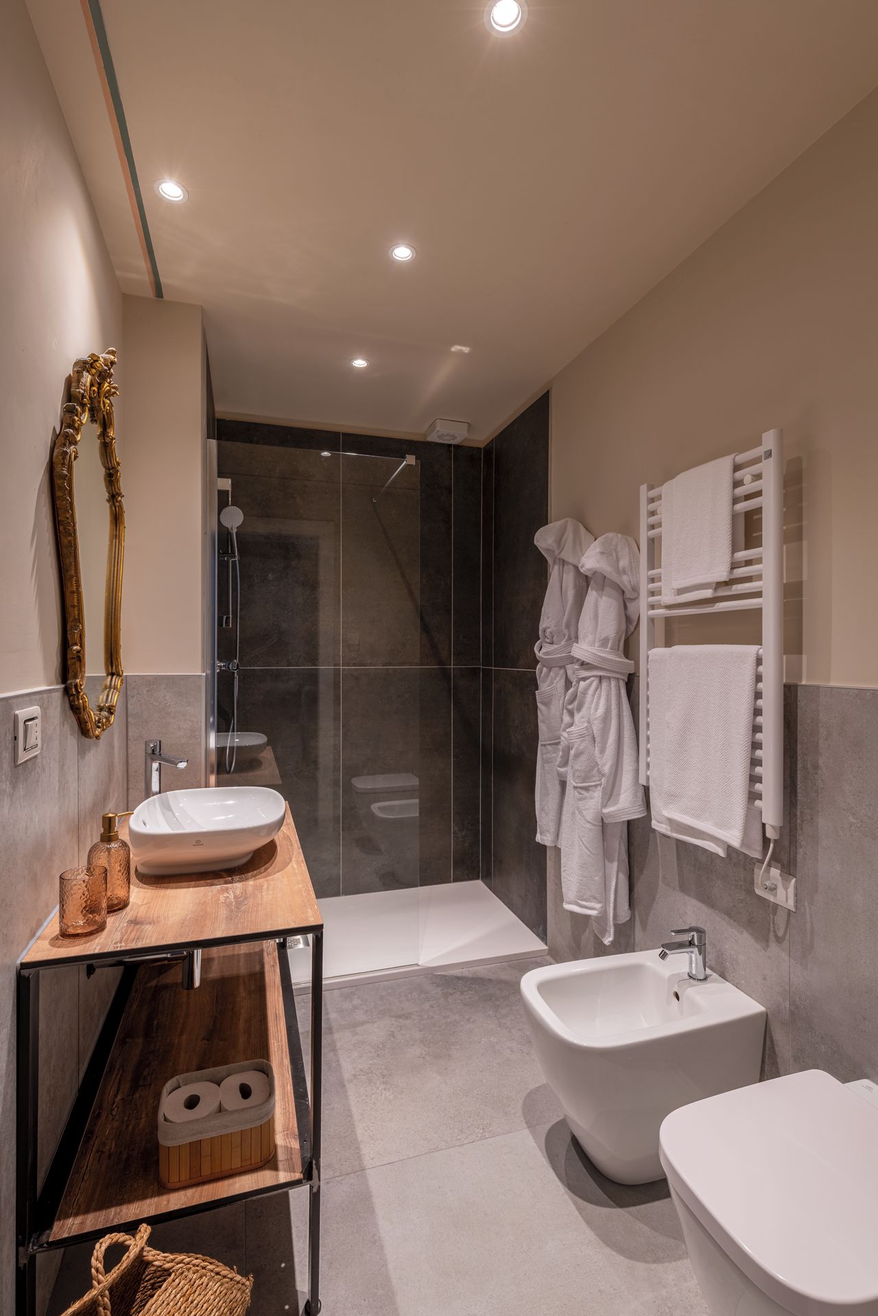 Chambre Double Classique, vue jardin (Tarassaco) | Salle de bain