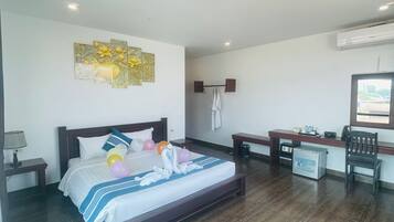 Quarto casal luxo, vista para a cidade