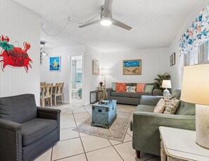 Living Area - Gulf Village #203 | Gulf Shores Condo with + Community Pool (Gulf Shores)