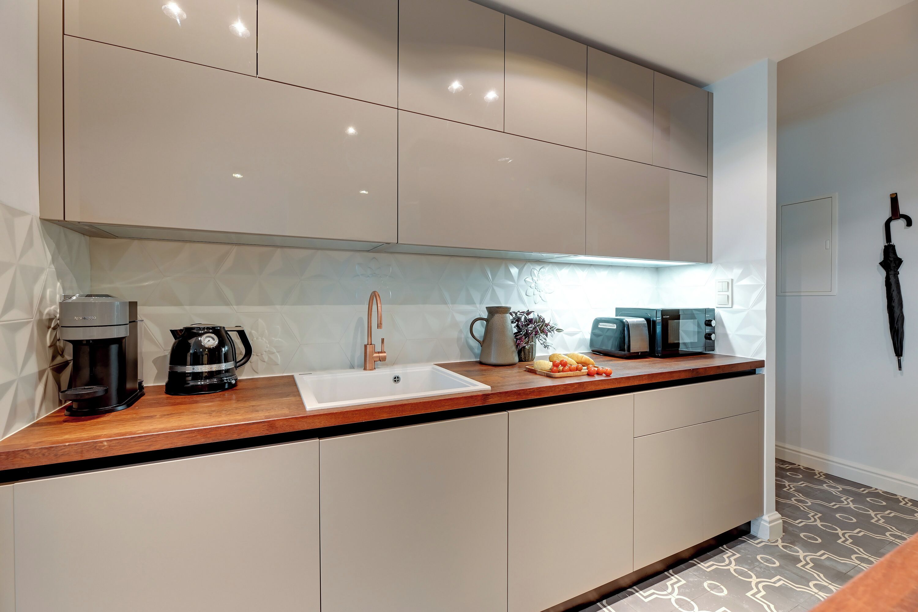 Appartement Deluxe, au bord de la plage | Cuisinette privée
