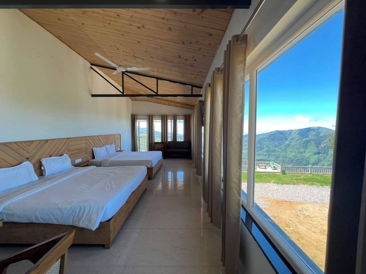 Cottage Familial, balcon, vue montagne