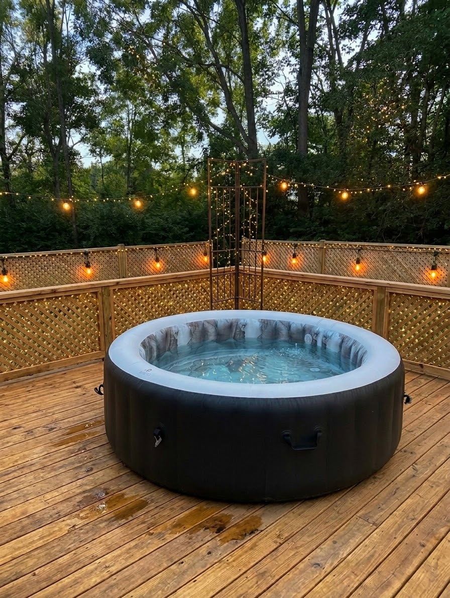 outdoor hot tub