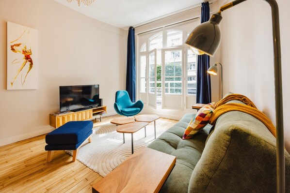 Living area - Le Mosaïque - Bel appt 2 chambres dans le centre (Rennes)