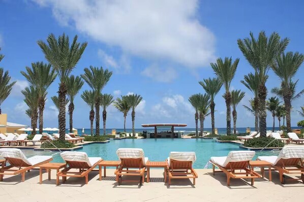 Pool - 3 bedroom apartment at Dawn Beach Club, JW Marriott Resort, Beach and Spa (Oyster Pond)
