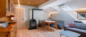 Appartement "OBN" met bergzicht, gemeenschappelijk terras en wifi