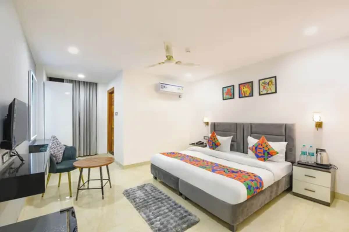 Phòng Deluxe | Bộ trải giường bằng vải cotton Ai Cập, bộ đồ giường cao cấp 