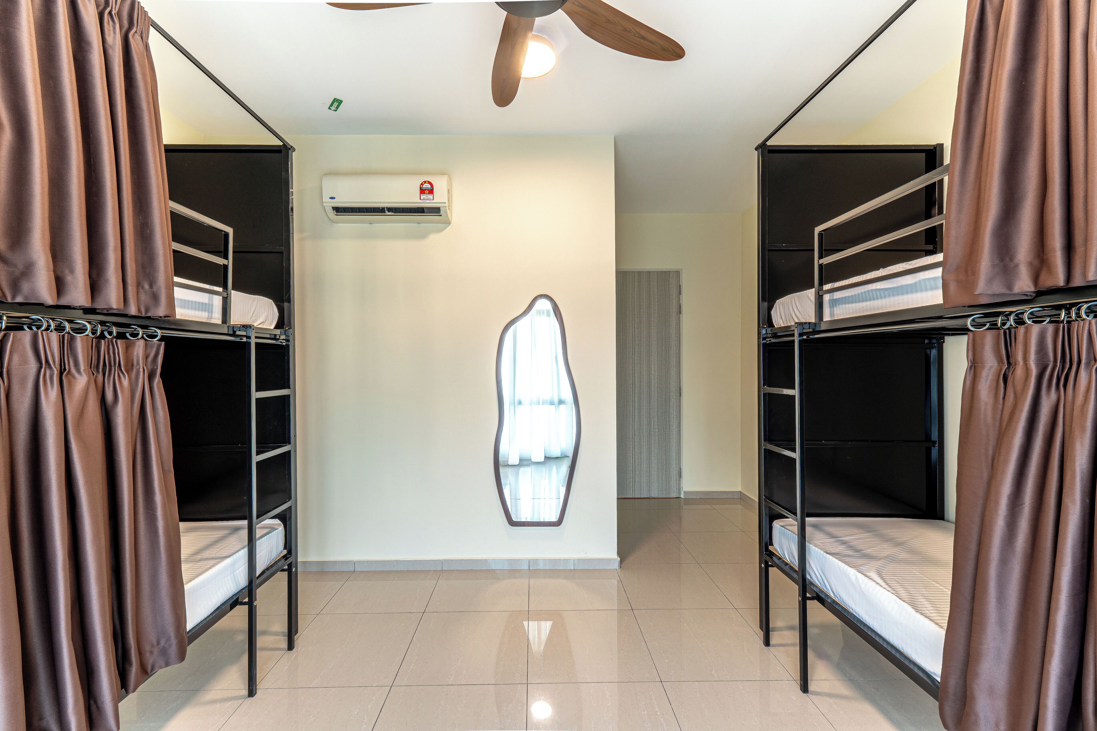 Economy Shared Dormitory, Men only, Balcony, Park View | Iron/ironing board, free WiFi
