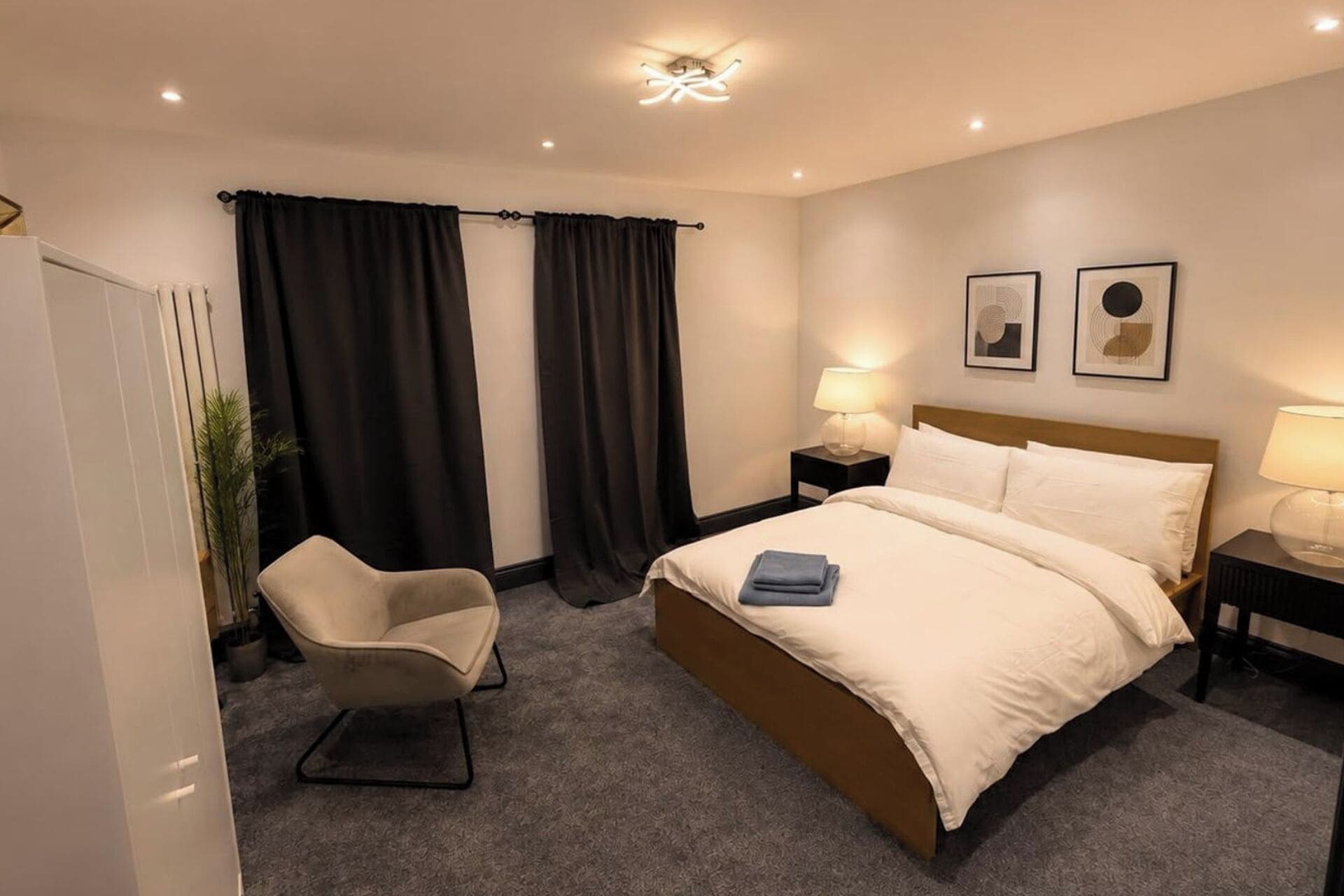 3 bedrooms, iron/ironing board, free WiFi, bed sheets