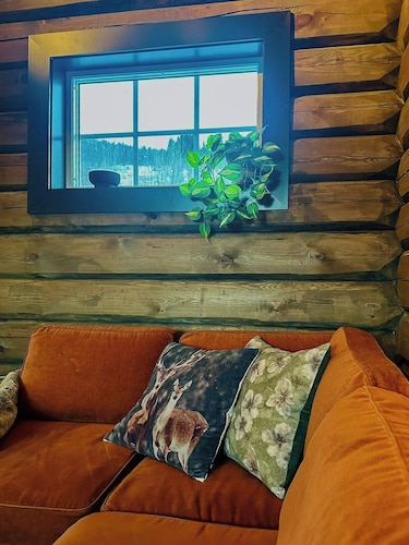 Timber cabin with mountain views in Hodlekve
