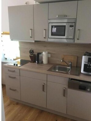 Private kitchen - Fellhornblick Vacation Rentals: Studio with Balcony (Riezlern)