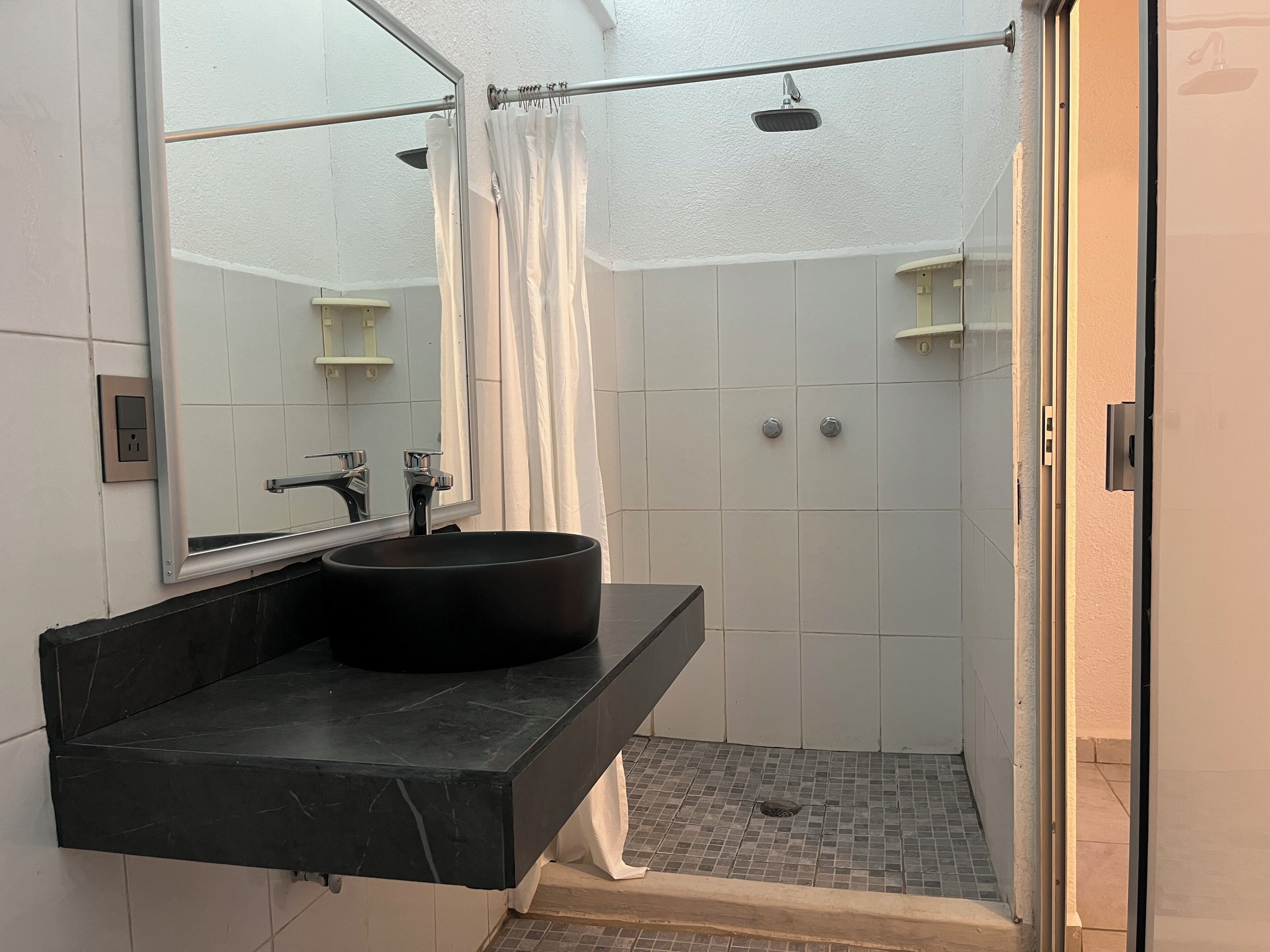 Doppelzimmer, Bergseite | Badezimmer