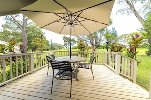 Family Cottage, 2 Bedrooms, Non Smoking, Lanai | Outdoor dining - The Cottages at Makai Club (Princeville)