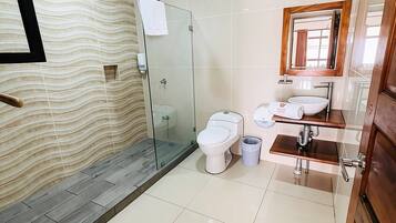 Basic Double Room | Bathroom | Shower, free toiletries, towels, soap