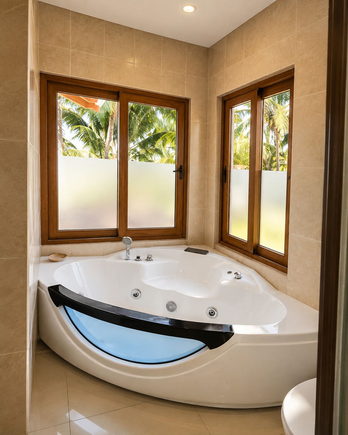 Casa superluxo, varanda coberta, vista para o mar | Banheiro