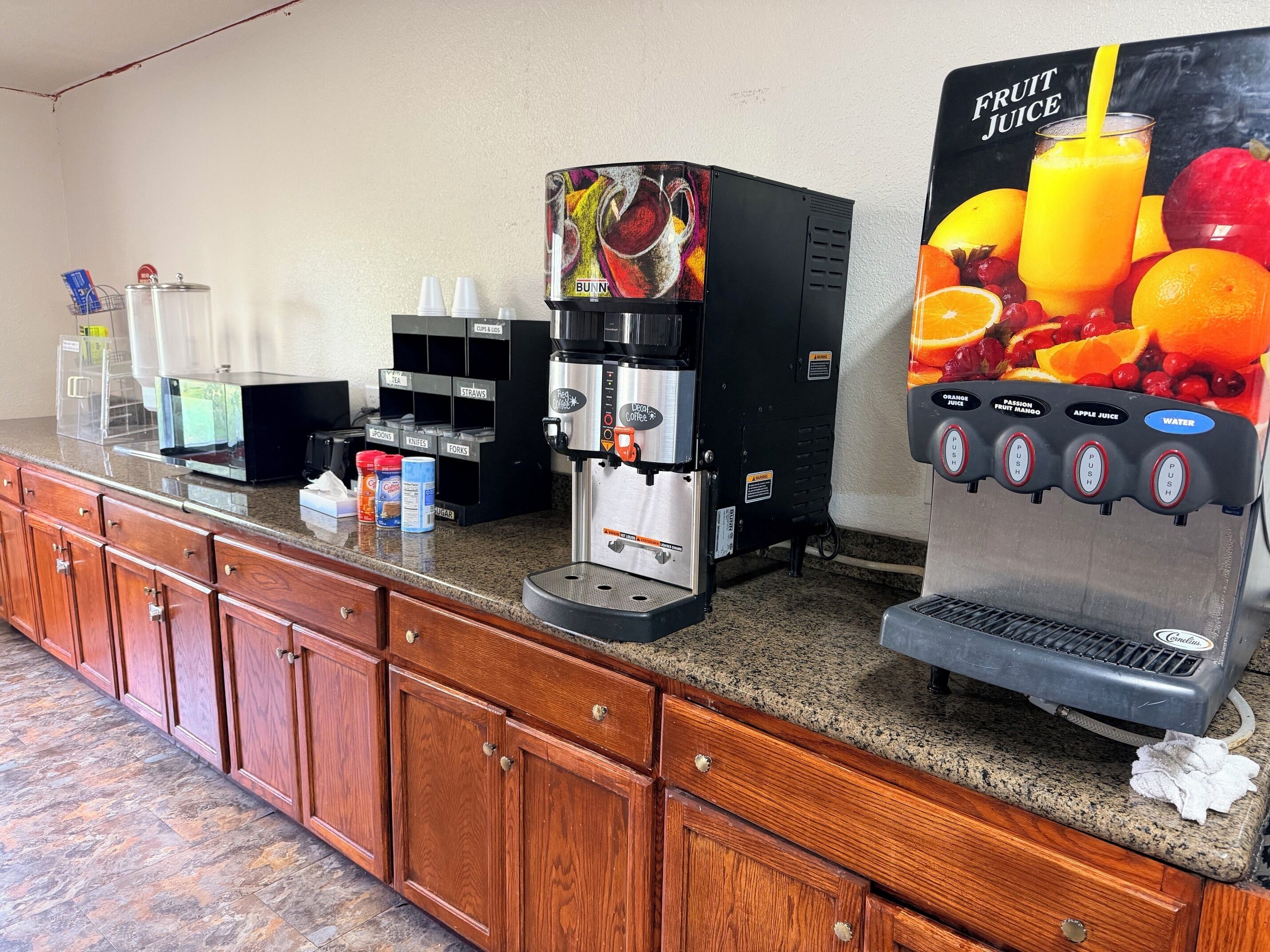 Free daily on-the-go breakfast 