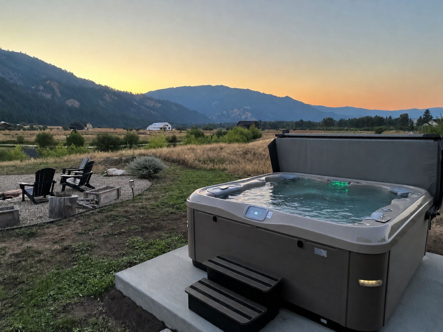 Bain à remous extérieur