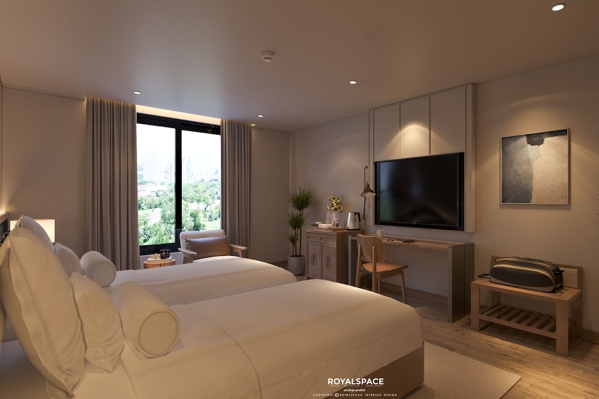 Executive Twin Room, City View