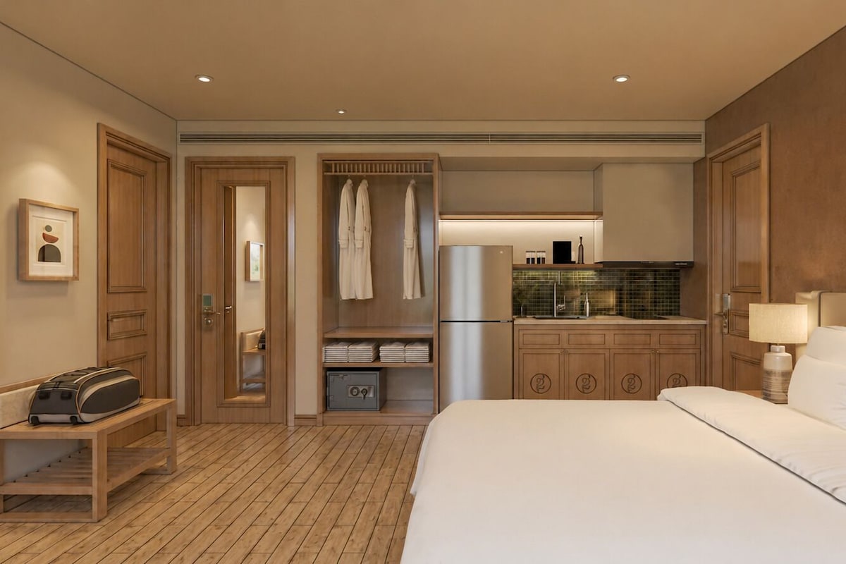 Studio Deluxe, quang cảnh thành phố | Bếp nhỏ riêng
