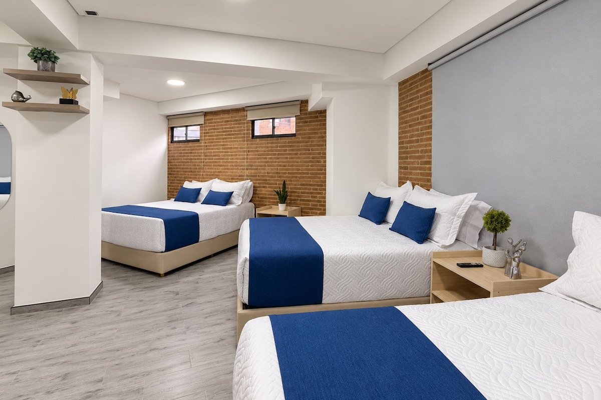 Family Room, Multiple Beds | Premium bedding, down comforters, minibar, desk