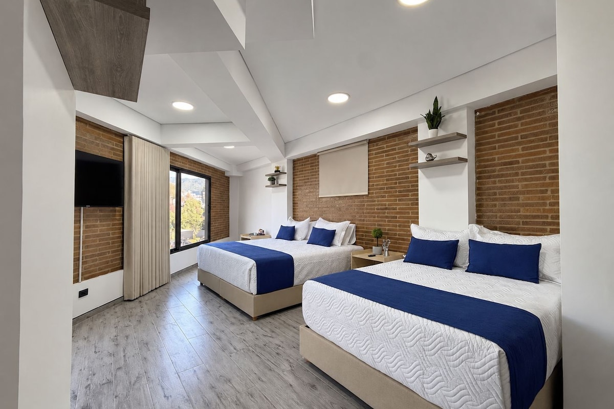 Superior Quadruple Room, City View | Premium bedding, down comforters, minibar, desk