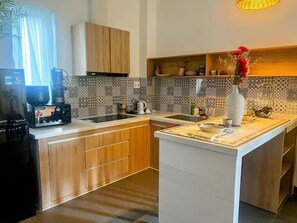 Honeymoon Apartment, Balcony, Garden View | Private kitchen - Betel Hoi An Homestay (Hoi An Dong)